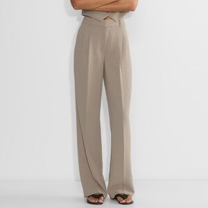 Aritzia Taupe Effortless Pants